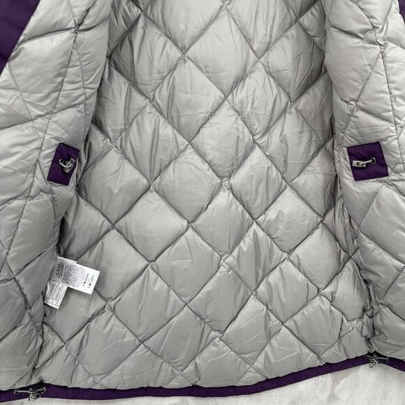 Eddie Bauer Weatheredge Down Fill Parka Coat Jacket Purple No Hood - Picture 7 of 13